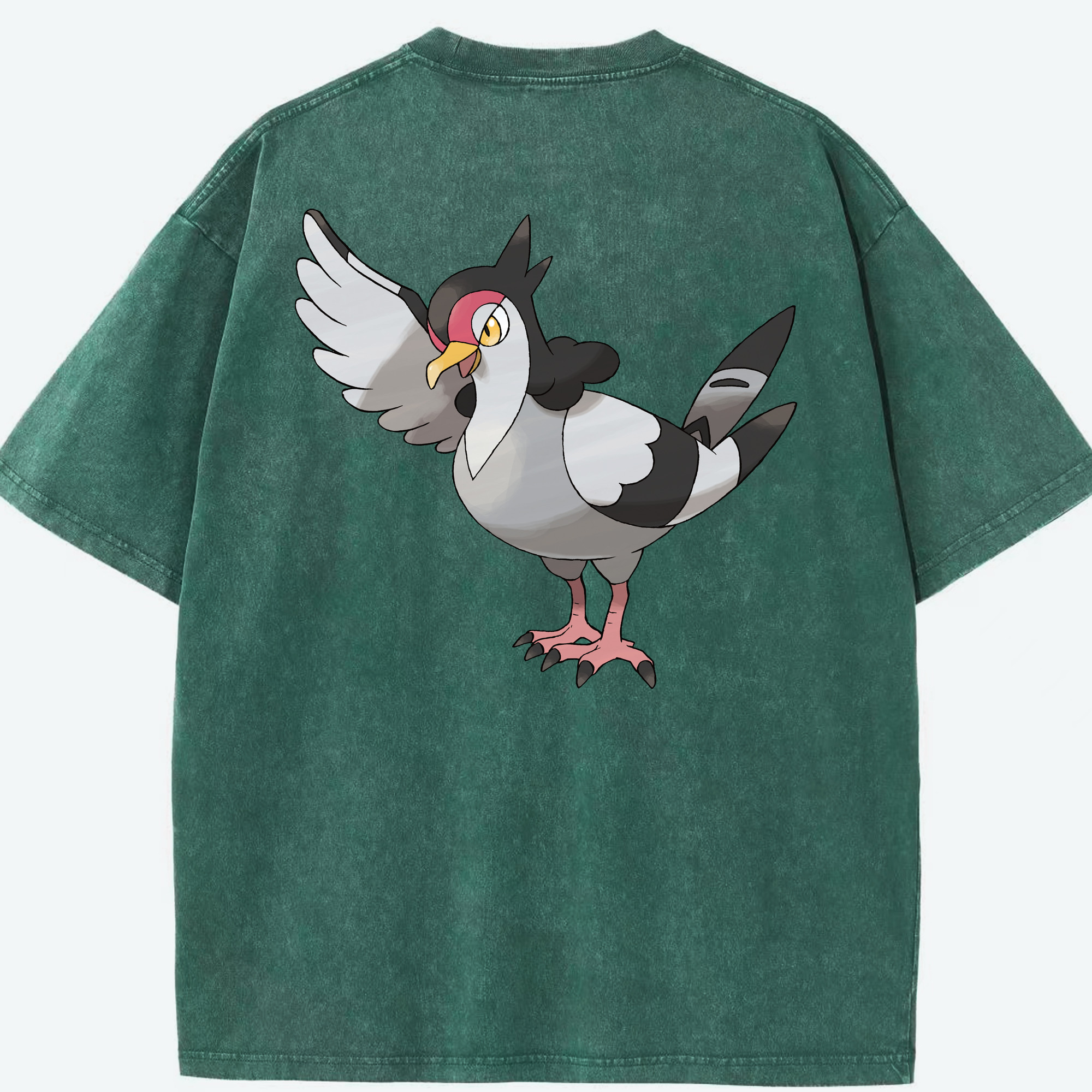 （画像用） ポケットモンスター Pokémon 綿100% ヴィンテージ風 半袖Tシャツ（背面プリント）